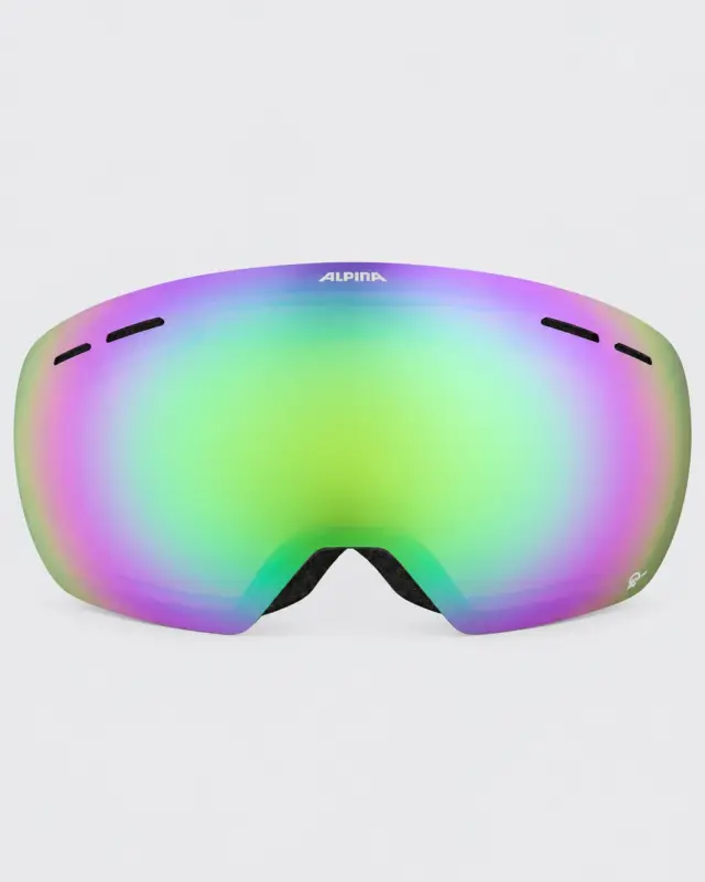 Alpina Granby Q-Lite Μάσκα Ski & Snowboard Black Green - One Size 2