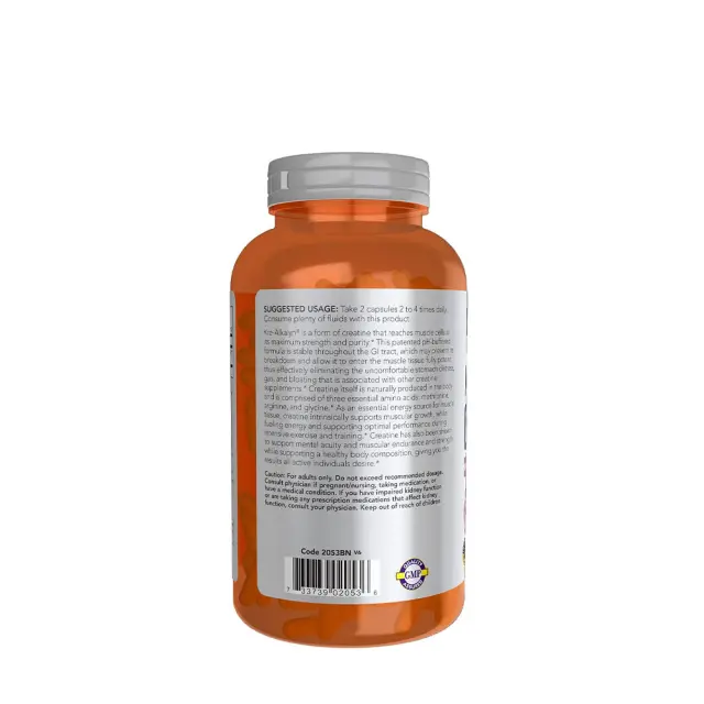 Now Foods Kre-Alkalyn® Creatine 240 Capsules 3