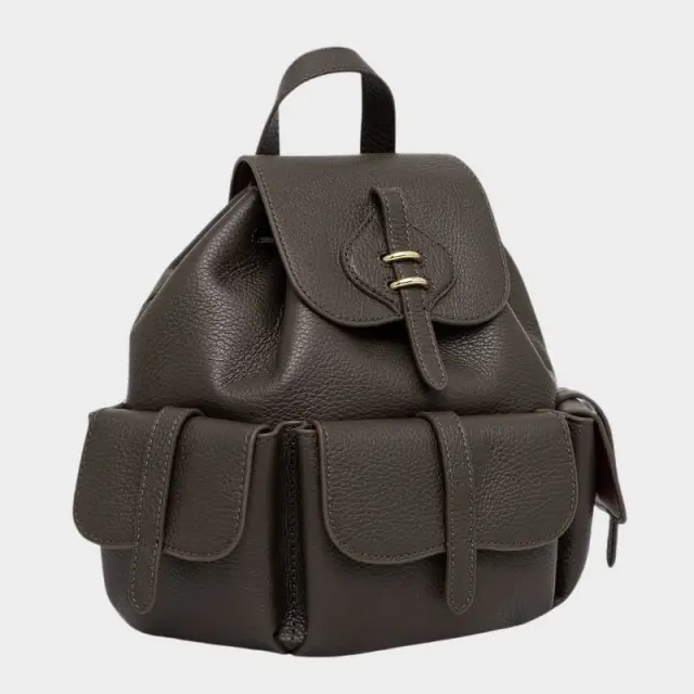 Coccinelle - Γυναικεία τσάντα Πλάτης Mavery Pocket E1VGK140101-W25 Γκρι/Καφέ 2