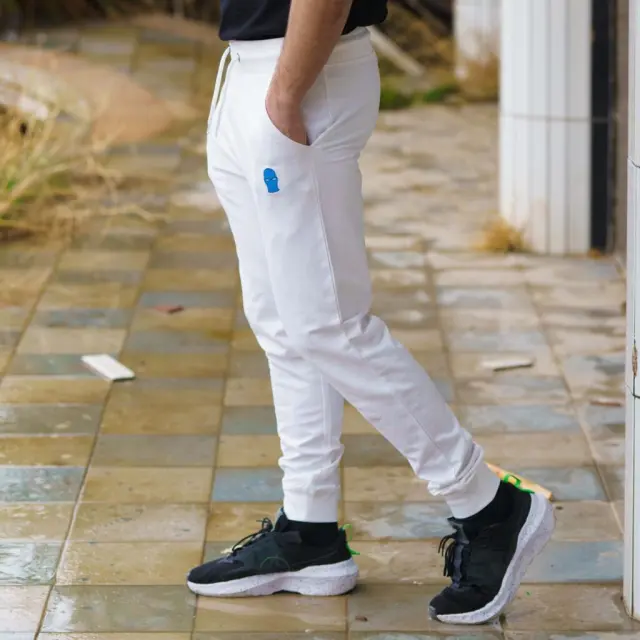 Ghetto White Men’s Fashion Sport Sweatpants | Streetwear Pants White