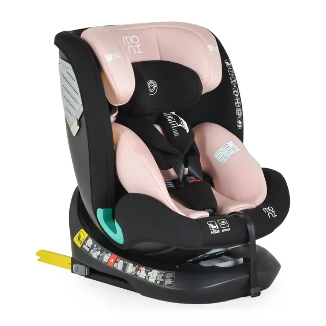 Moni Serengeti Καθισματάκι Αυτοκινήτου i-Size 0-36 kg με Isofix Gently Pink 3801005151486 2