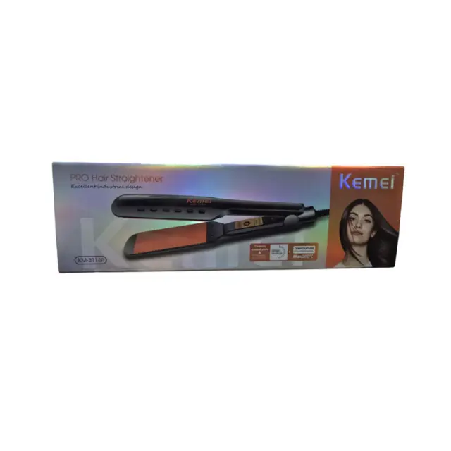 Kemei KM-3114P Πρέσα Μαλλιών με Κεραμικές Πλάκες – Professional Hair Straightener 069231-1