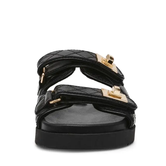 Γυναικεία Δερμάτινα Σανδάλια Steve Madden Schmona SM11003714-03001-017 Μαύρα Μαύρο - 36 3