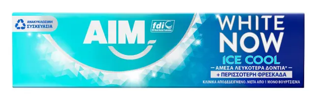 Aim Οδοντόκρεμα White Now Ice Cool Mint 75ml