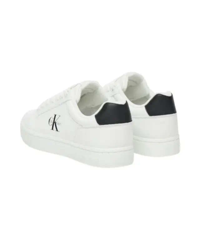 Calvin Klein - Γυναικεία Sneakers Classic Cupsole Mono Lth Wn YW0YW01902-01W Λευκό - 36 3