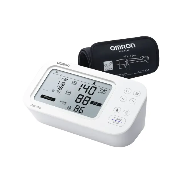 OMRON - M6 Comfort Afib Blood Pressure Monitor - 5 Years warranty - Electronics