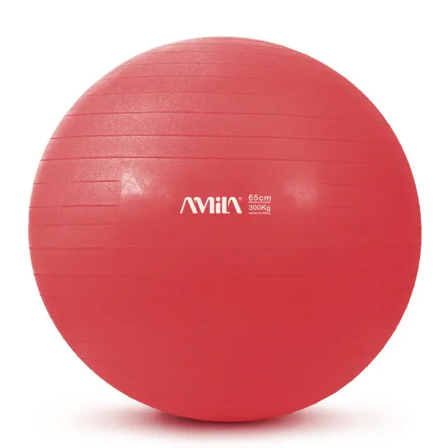 Μπάλα Γυμναστικής AMILA GYMBALL 65cm Κόκκινη Bulk (48441)