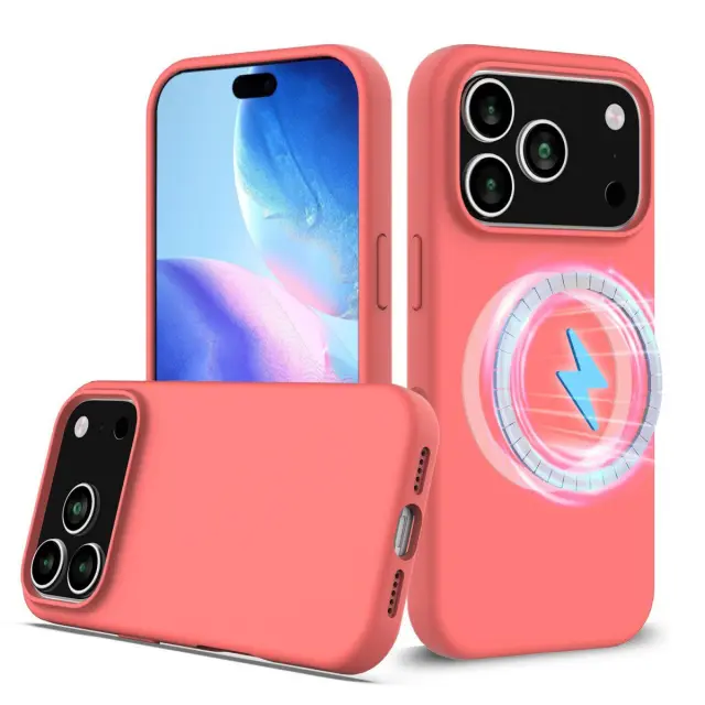 MagSafe Θήκη για iPhone 17 Pro Max/18 Pro Max- Pink Orange OEM