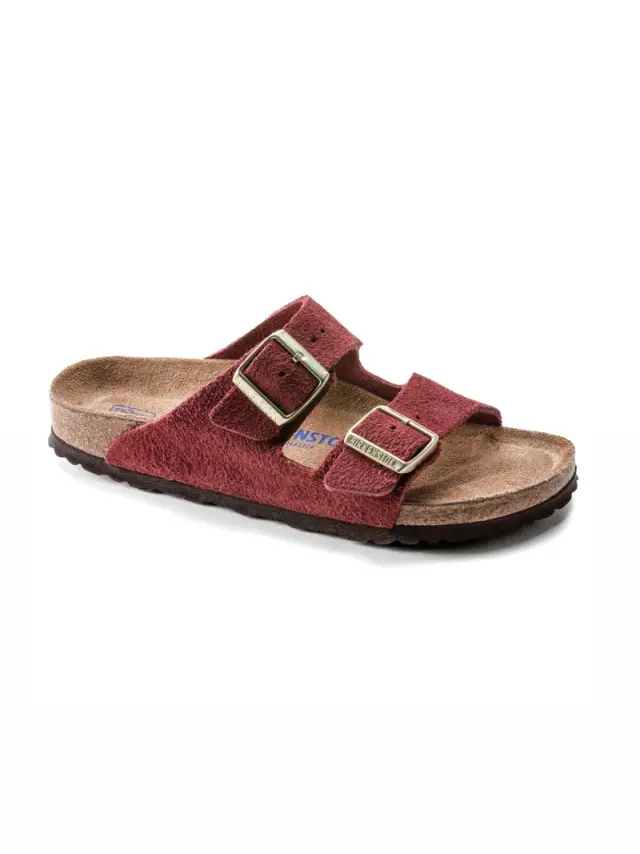 Birkenstock Πέδιλα Γυναικείο δέρμα suede Κόκκινο BIR/ARIZONA SOFT 1020869VERMOUTH - 37 2