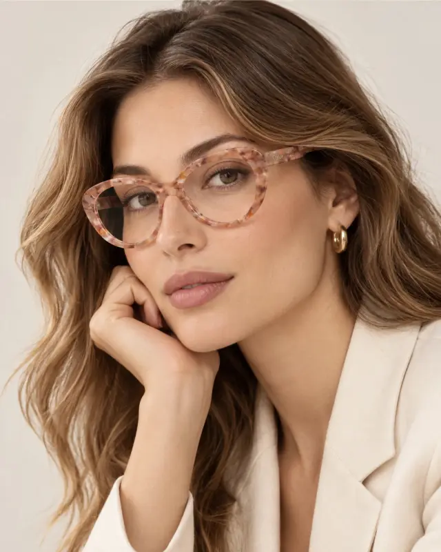 Chloé CH0223O 005 Γυναικεία Γυαλιά Οράσεως Ροζ Μπεζ Διάφανα - 53mm 2