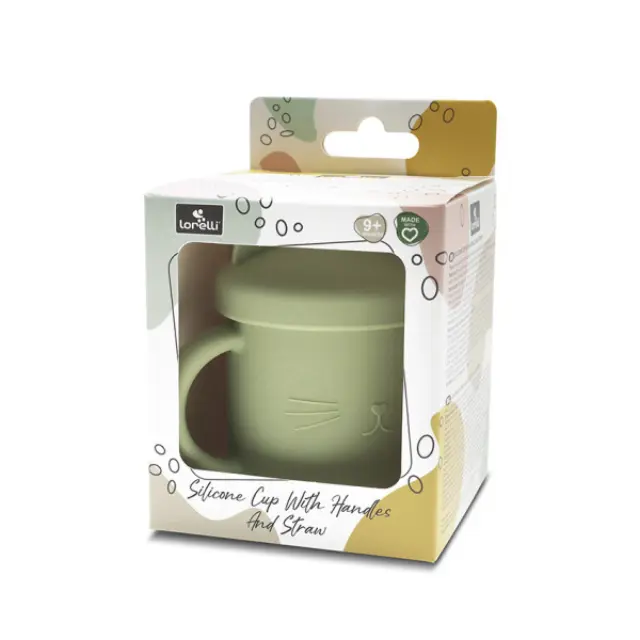 Lorelli Κύπελλο Σιλικόνης Με Καλαμάκι Natural Fresh Green 10230660004 3