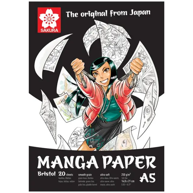 Μπλοκ Sakura Manga A5 14.8x21cm - 250gr/m² - 20 Φύλλα