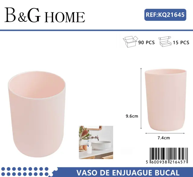 Θήκες οδοντόβουρτσας πλαστικές σε σετ 5Χ - Light Pink - 21645 2