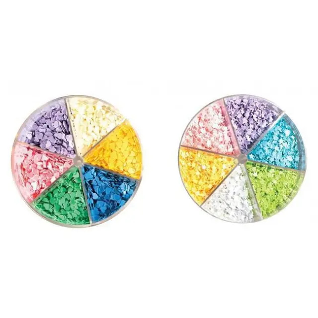 Junior Χρυσόσκονη Glitter 60gr Aλατιέρα 6 Παστέλ Χρώματα (137856)