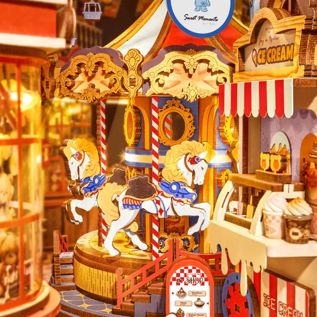 Robotime DIY Book Nook Fairytale Amusement Park TGB17 3