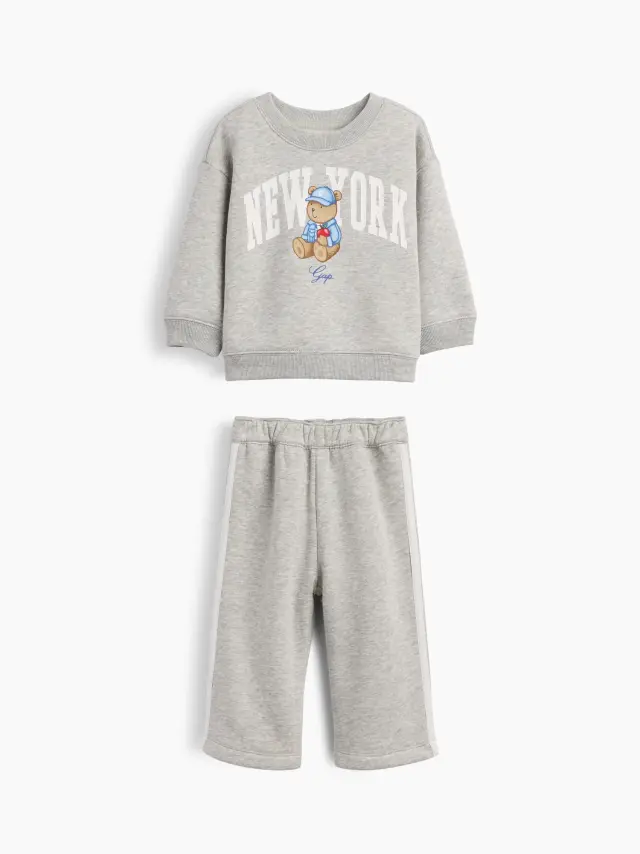 Βρεφικό Σετ Ρούχων Φούτερ VintageSoft με Brannan Bear Grey heather