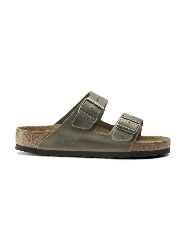Birkenstock Πέδιλα Unisex δέρμα Oiled Πράσινο BIR/ARIZONA SOFT 1019377 F/KHAKI - 44 3