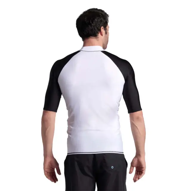 Arena Men's Shortsleeve Graphic UV Protection Rash Vest Tee Άσπρο 006292-155 (Arena) - Small 2