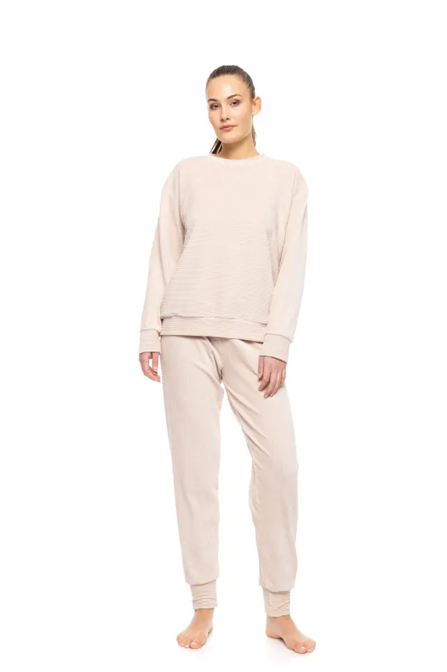 W1692 - Skin - PYJAMA VELVET STRIPE - S