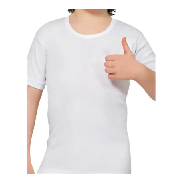 FMS Παιδικό Φανελάκι Unisex Κοντό Μανίκι, Χρώμα Λευκό 3