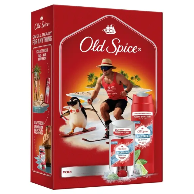 Old Spice Σετ Δώρου Ski Fan Cold Spice AP Clear Gel 70ml & Αφρόλουτρο 250ml