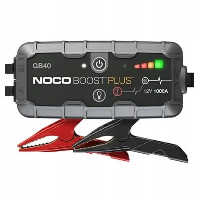 NOCO GB40 Boost 12V 1000A Jump Starter starter device with integrated 12V-USB battery