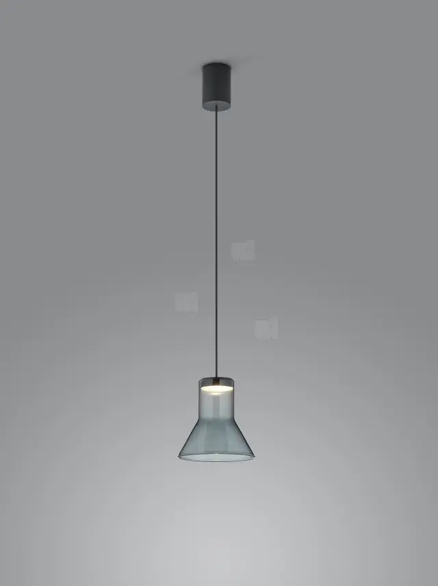 LETO κρεμαστό φωτιστικό ματ μαύρο LED 130 mm