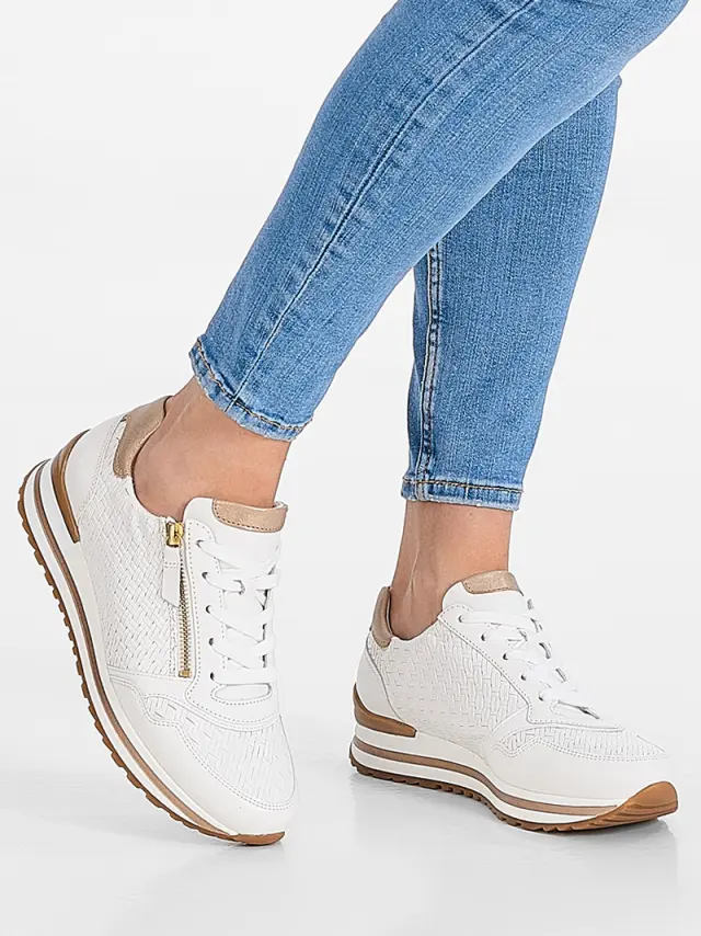 Gabor Sneakers Γυναικείο δέρμα Άσπρο GAB/66528 80-WEISS/PLATIN 2