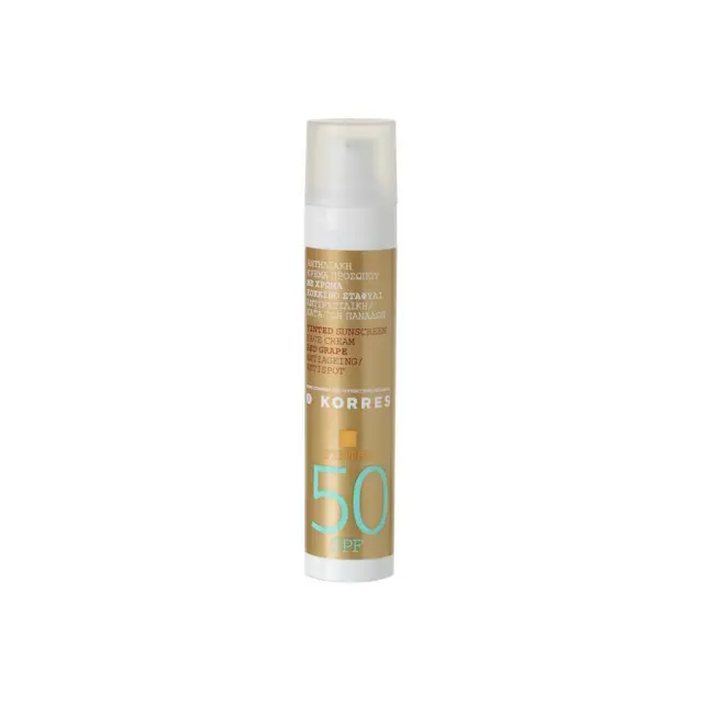 ΚΟΡΡΕΣ Antispot Tinted SPF 50 - Αντηλιακή Κρέμα Προσώπου Κόκκινο Σταφύλι Mε Χρώμα 50ml