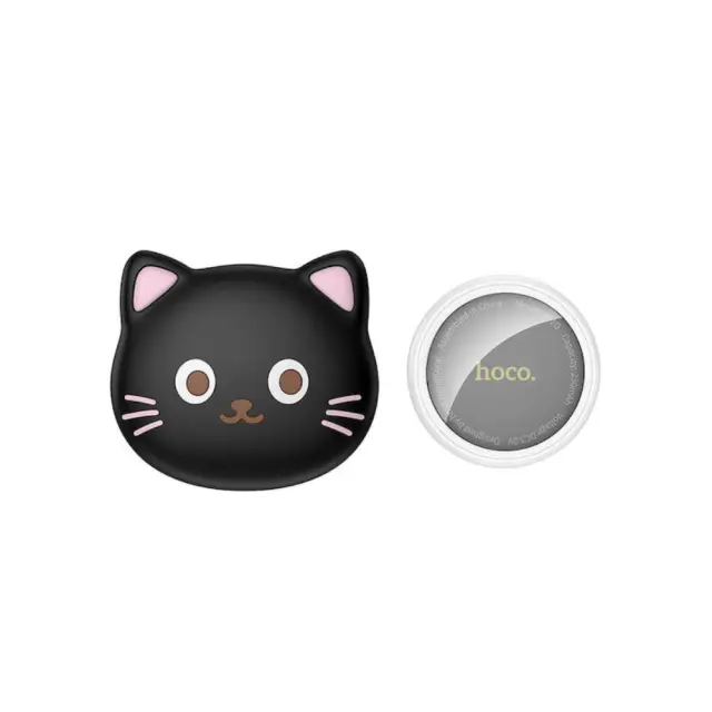 Συσκευή Εντοπισμού Hoco E91D Tiger για Συσκευές iOS Συμβατή με Apple Find My Tracker και Υποδοχή για Κολάρο Κατοικιδίου Μαύρη 3