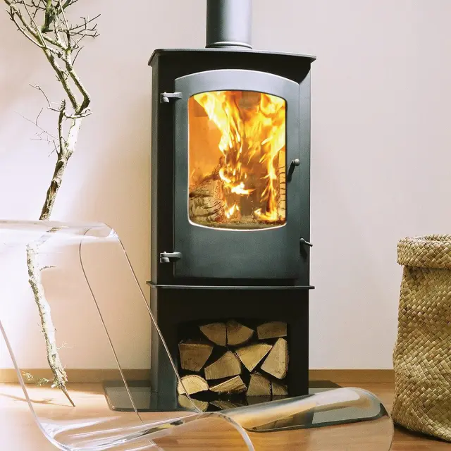Charnwood Cove 3 Σόμπα Ξύλου - Black