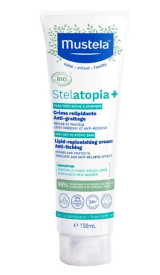 Mustela | Stelatopia+ Lipid-Replenishing Cream Κρέμα Αναπλήρωσης Λιπιδίων Κατά του Κνησμού για Πρόσωπο & Σώμα | 150ml