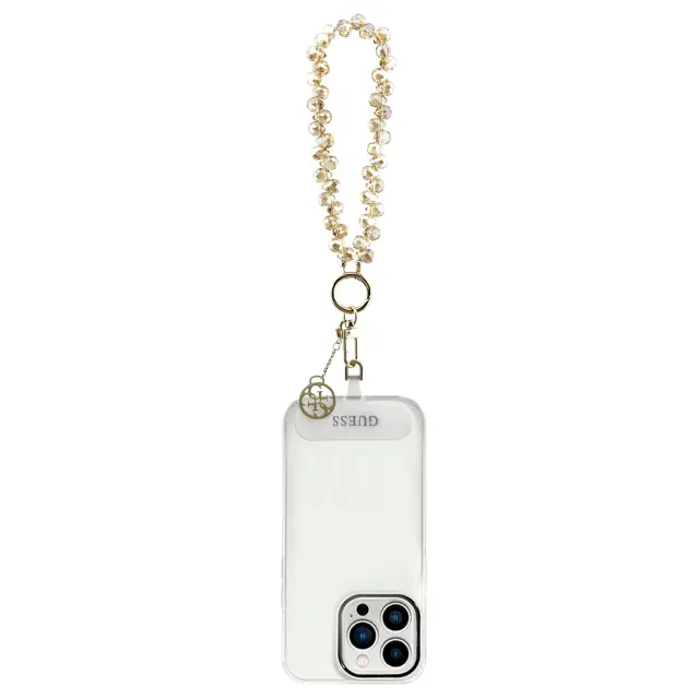 Guess Universal Wrist Strap Crystals 4G Charm Gold 3