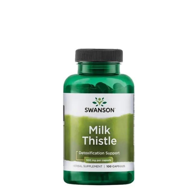 Swanson Milk Thistle 500mg 100 Capsules (087614019666)