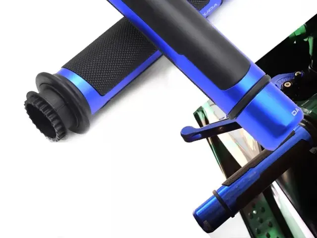 Σετ χερούλια και αντίβαρα μοτοσυκλέτας - Supper grips OEM ΜΠΛΕ