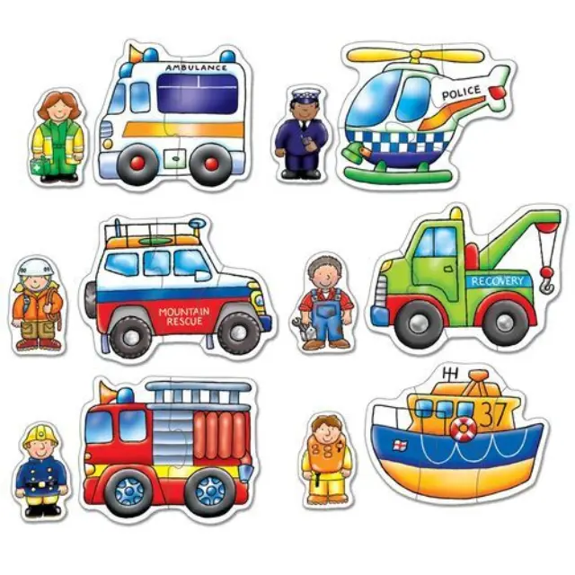 Παζλ 2/3τμχ Rescue Squad (2+ ετών) - Orchard Toys 2