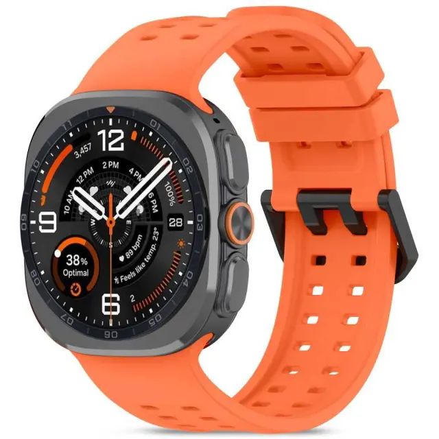Tech-protect Silicone Air Samsung Galaxy Watch Ultra 1 / 2 2024-2026 (47 Mm) Tangarine Orange 2