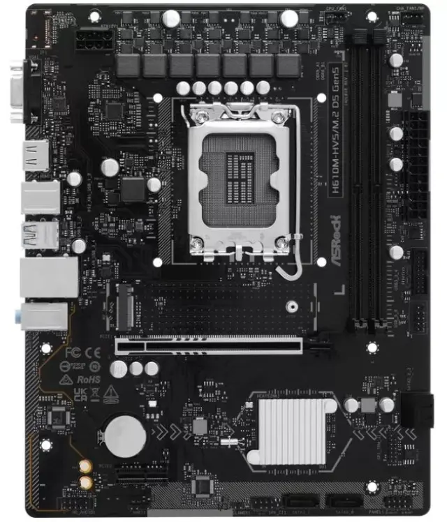 Asrock H610M-HVS/M.2 D5 GEN5 motherboard