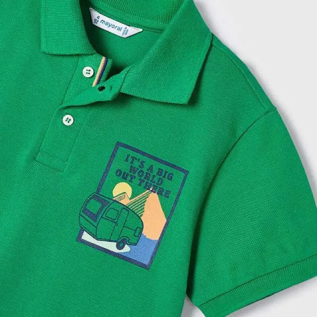 Baby 6 μηνών έως 4 ετών Πόλο Better Cotton πράσινο 2
