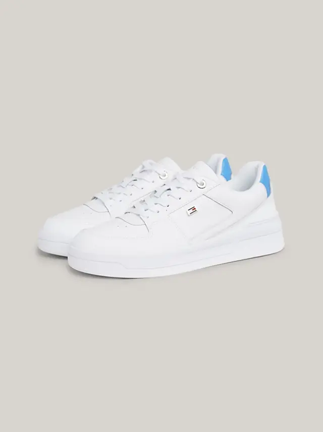 Tommy Hilfiger - Γυναικεία Sneakers Flag Basket FW0FW08081-0K7 Λευκό 2