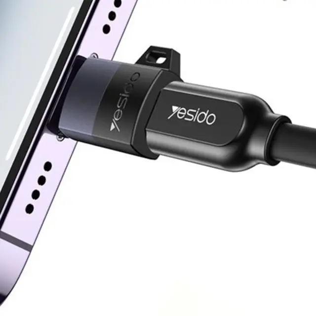 Yesido® - (GS30) OTG Μετατροπέας Micro-USB female σε Lightning male- Gray. 2