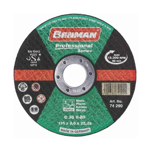 Benman 74292 - Δίσκος Κοπής Πέτρας Professional Series 180mm 1τμχ