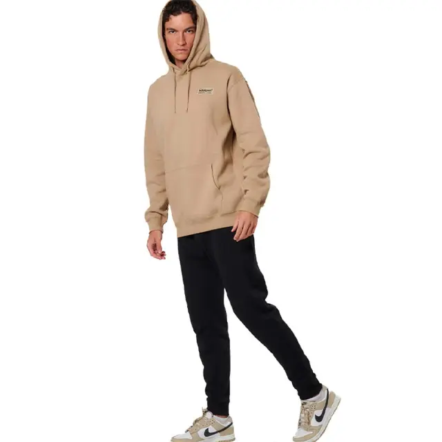 Body Action Men's Soft Fleece Hoodie Μπεζ 063517-05C (Body Action) 2