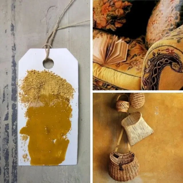 Χρώμα παλαίωσης Milk Paint Yellow Ochre, 150gr, Maja's Memories