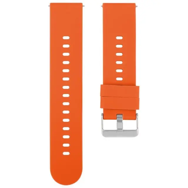 Solid Color Λουράκι για Smartwatch 20mm-Bright Orange OEM 3
