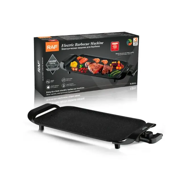 Raf R.5313 Επιτραπέζια Ηλεκτρική Ψησταριά 1800W - Electric Barbecue Machine 99032