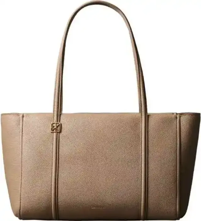 Calvin Klein Γυναικεία Μεγάλη Τσάντα Tote Pebble Grain Καφέ