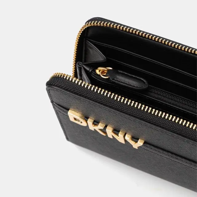 Πορτοφόλι DKNY Arvil R521KM28-71W1 BLK/GOLD Μαύρο - ONESIZE 3