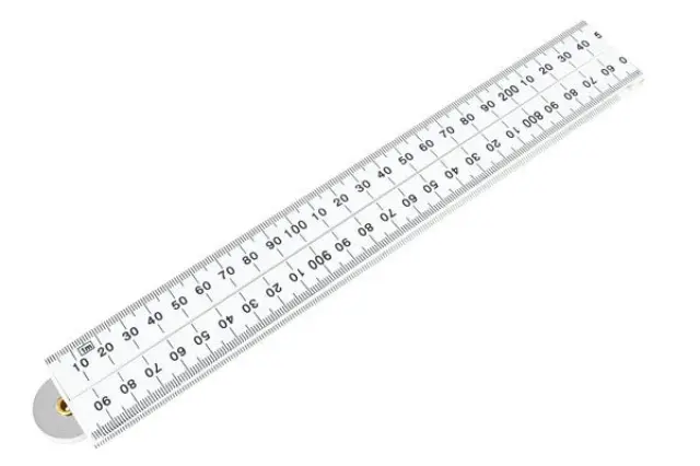 Folding ruler 1 m fibre