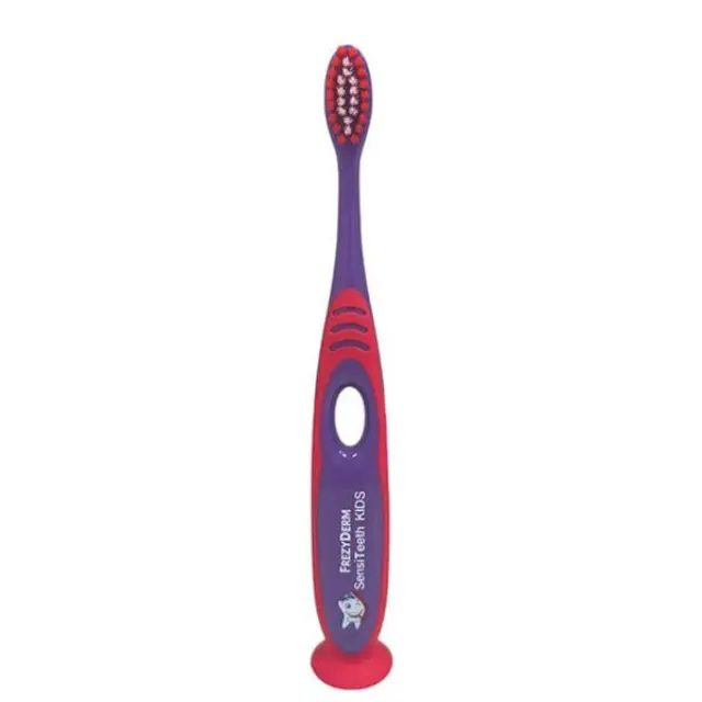 FREZYDERM Sensiteeth Kids Toothbrush Soft Puprple Μαλακή Οδοντόβουρτσα για Παιδιά Άνω των 7 Ετών 1τμχ
